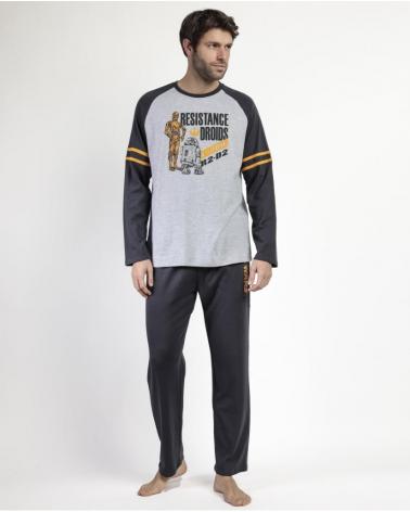 PIJAMA STAR WARS DROIDS 63497 TALLAS: s, m, l, xl, xxl; COLOR: unico Temporada: invierno 25 - Hombre Ropa Interior y