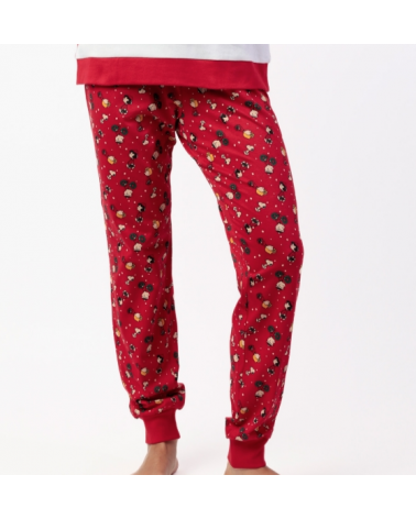 PIJAMA MUJER CHRISTMAS PEANUTS 63465-0 TALLAS: s, m, l, xl; COLOR: rojo Temporada: invierno 25 - Toda la lencería de