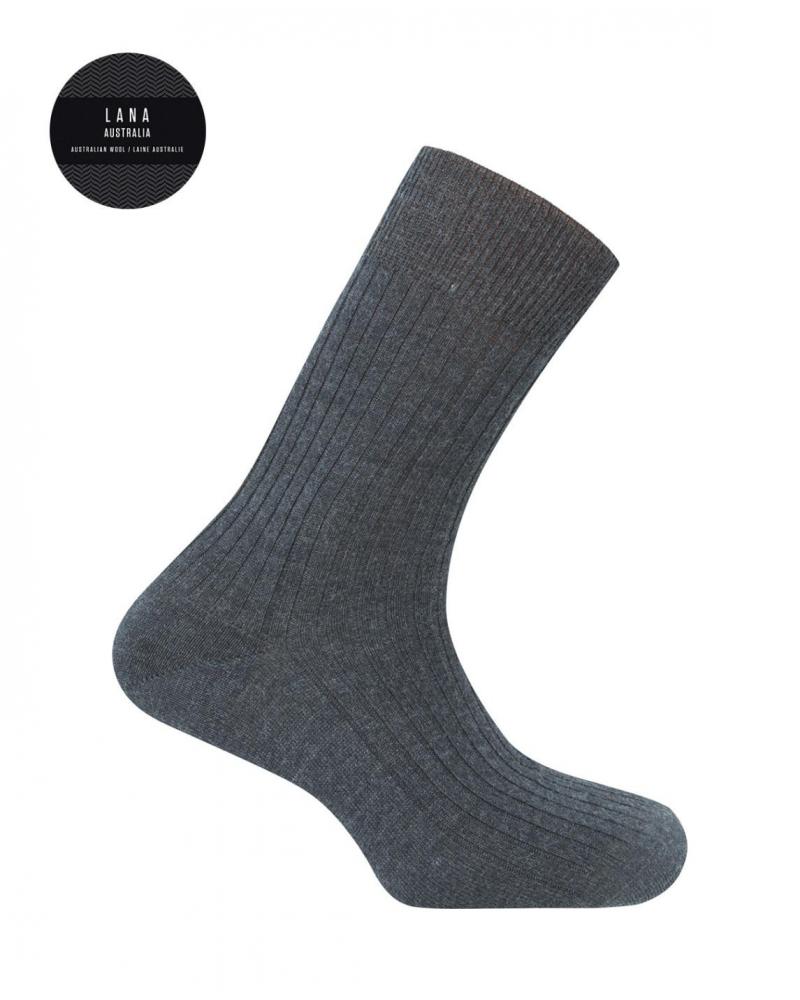 Caja 6 calcetines Lana Australia Punto Blanco 13300-10 COLOR: gris, negro, marrón, marino; TALLAS: 11, 10 ½, 11 ½  -