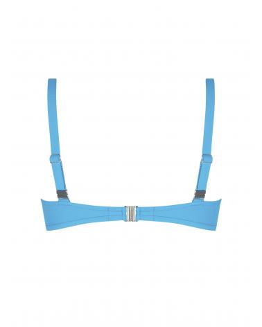 TOP BIKINII TRIANGULO COPA D FBB3314 LA CHIQUISSIMA ANTIGEL TALLAS: 90, 95, 100, 85, 105; COLOR: prune, bleu azur