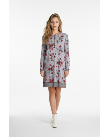 CAMISON MANGA LARGA EGATEX ESTAMPADO 192548 TALLAS: l, xl, xxl; COLOR: unico Temporada: inv2020 - Toda la lencería de