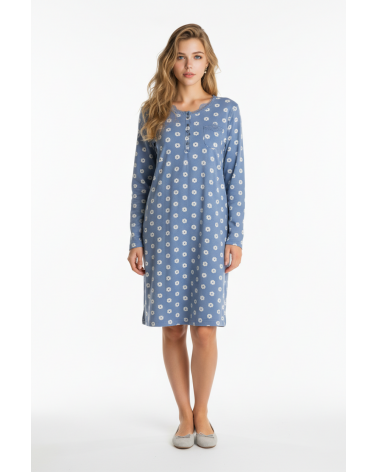 CAMISÓN MUJER VISCOSA PETTRUS FLORES 3280