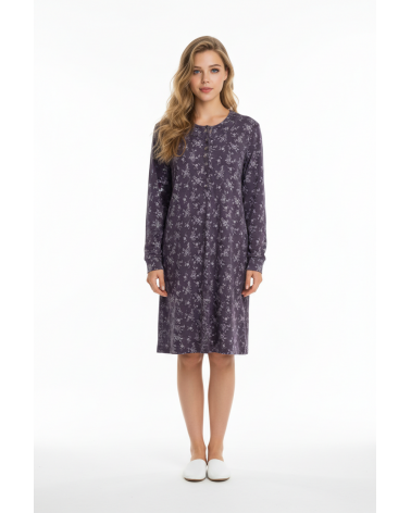 CAMISON MANGA LARGA EGAETX 122471 TALLAS: m, l, xl, xxl; COLOR: morado Composición: algodón; Temporada: invierno 2012 -