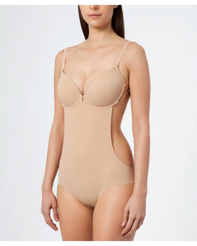 BODY PANTALON ESCOTADO COPA C 36342 COLOR: piel; TALLAS: 95 Temporada: verano 2026 -   - PEPI GUERRA