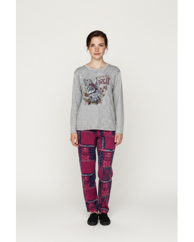 PIJAMA MUJER MASSANA RABBIT TALLAS: m, l; COLOR: unico Composición: poliéster; Temporada: winter 23 - Toda la lencería