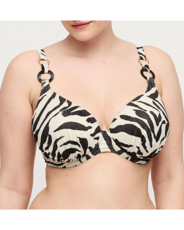 Top Bikini Prima Donna escote profundo Dalice copa D 4014119 TALLAS: 90, 95, 100, 85, 105; COLOR: unico Temporada: