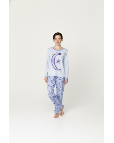 PIJAMA MUJER LUNA MY STAR MARCA MASSANA P641210 100% COTTON TALLAS: m, l, xl; COLOR: unico Composición: algodón;