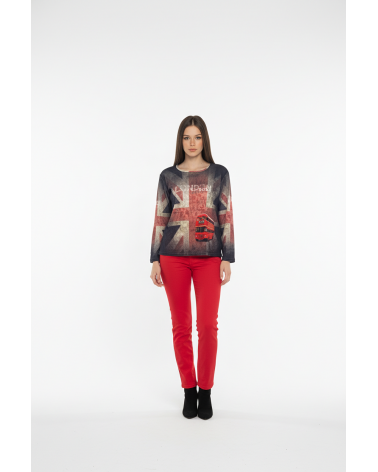 PIJAMA MUJER MASSANAS LONDON ENGLAND P631237 TALLAS: s, m, l, xl; COLOR: rojo Temporada: inv 2013 - Toda la lencería de