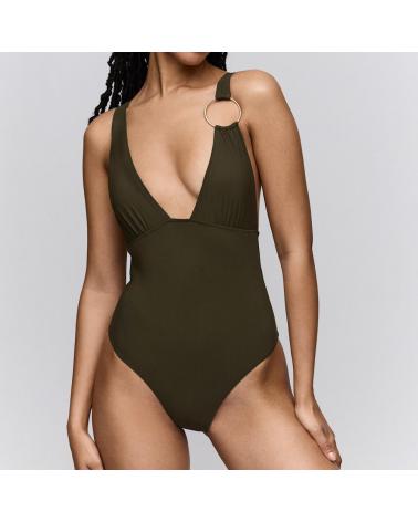 BAÑADOR SARDA LITA ANILLA DORADA 3600639 TALLAS: xs, s, m, l, xl; COLOR: negro, olive green, tourmalina Temporada: