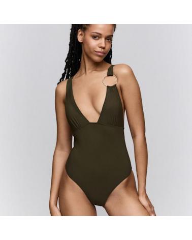 BAÑADOR SARDA LITA ANILLA DORADA 3600639 TALLAS: xs, s, m, l, xl; COLOR: negro, olive green, tourmalina Temporada: