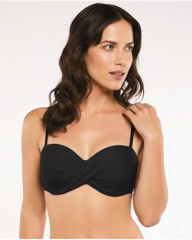 TOP BANDEAU RED POINT SALI COPA C 1750122C COLOR: negro; TALLAS: 46, 48 Temporada: verano 2026 - Colección Baño Mujer