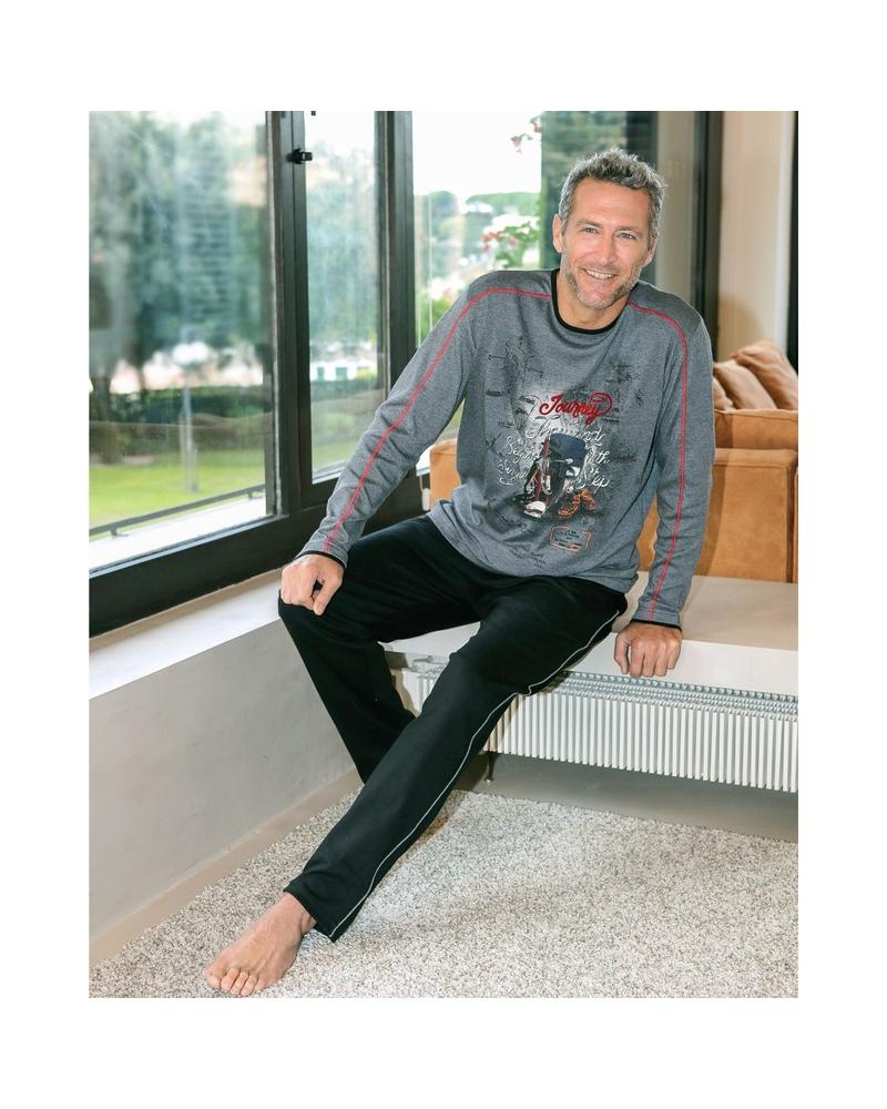 Pijama Caballero Massana - COLOR Gris TALLAS XXL