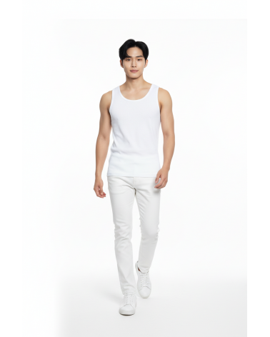 CAMISETA TIRANTES HOMBRE MARCA MAP ALGODON 301 COLOR: blanco, negro, azul, kaki; TALLAS: 3, 4, 6, 5, 7 Composición: