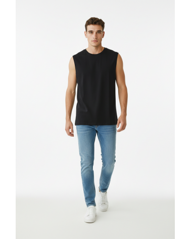 CAMISETA MAP SIN MANGAS HOMBRE ALGODON 363 COLOR: blanco, negro; TALLAS: 3, 4, 6, 5 Composición: algodón, elástano;