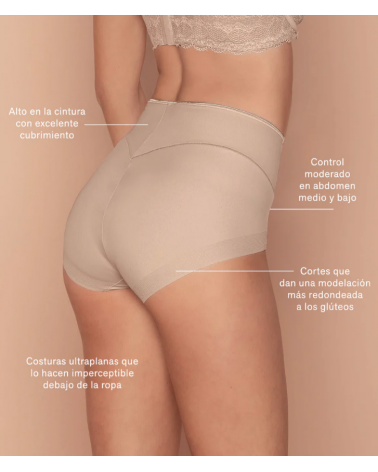 BRAGA FAJA CONTROL LEONISA CONTROL MODERADO 12950 TALLAS: s, m, l, xl; COLOR: negro, piel Temporada: anteriores - Todas