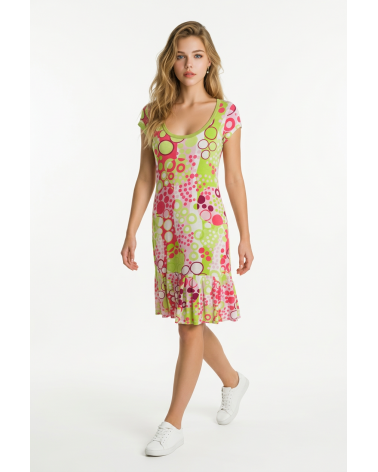 vestido señoretta 081193 TALLAS: s, m; COLOR: verde Composición: viscosa, elástano; Temporada: anteriores - Ropa de