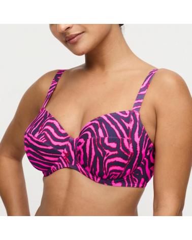 TOP BIKINI PRIMA DONNA SWIM MALABO 4013710 COPA C TALLAS: 90, 95, 100, 105, 110; COLOR: unco Temporada: verano 2026 -
