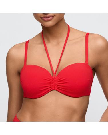 BANDEAU BIKINI MARIE JO MADURAI COPA D COLOR: rojo; TALLAS: 90, 95, 100, 85 Composición: poliamida, elástano;