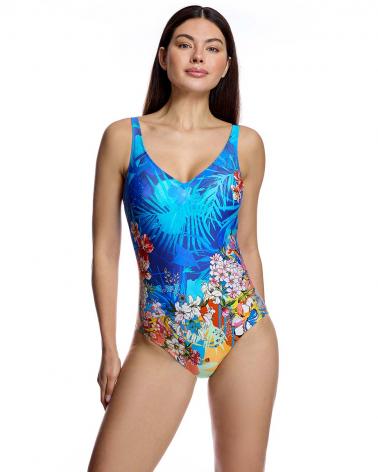 BAÑADOR ORY COPA C ESTAMPADO FLORES W261476 TALLAS: 90, 95, 100; COLOR: unico Composición: poliamida, elástano;