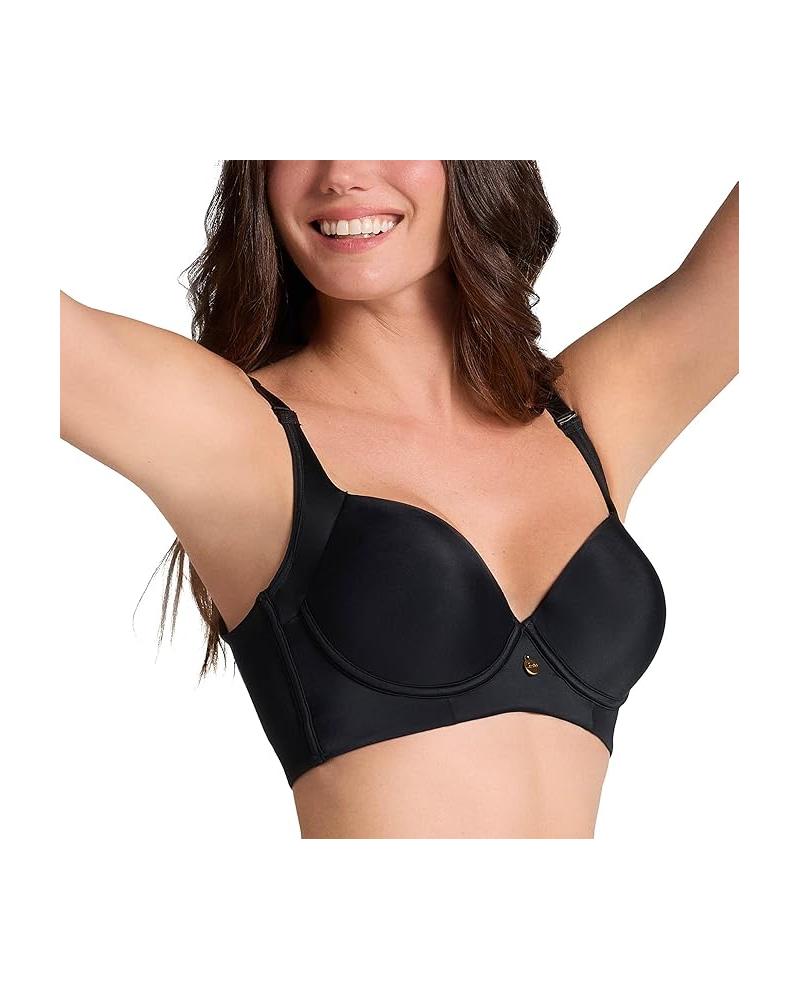 SUJETADOR COVER BRA LEONISA COPA D 11970 COLOR: negro, piel; TALLAS: 90, 95, 100, 105 Composición: poliamida, elástano;