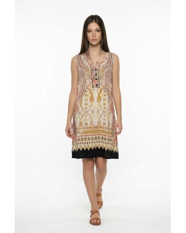 VESTIDO ASIA EGATEX SIN MANGAS 161505 TALLAS: s, m, l, xl, xxl; COLOR: unico Composición: viscosa; Temporada: ve16 -