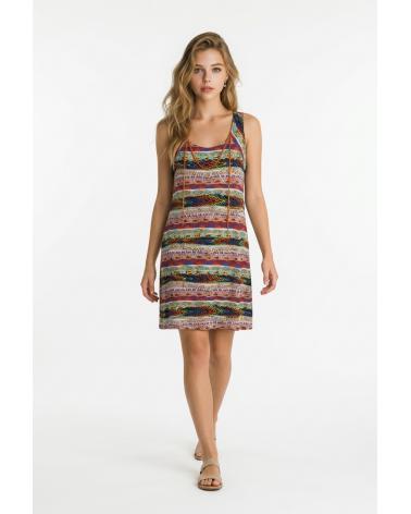 VESTIDO SIN MANGAS SEÑORETTA 151352 TALLAS: m, l, xl, xxl; COLOR: unico Composición: poliéster, elástano; Temporada:
