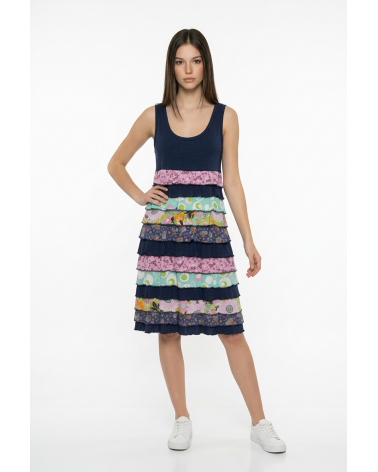 131333 VESTDO SEÑORETTA ALGODON 131333 TALLAS: m, l, xl, xxl; COLOR: azul Temporada: primavera-verano 2013 - Ropa de