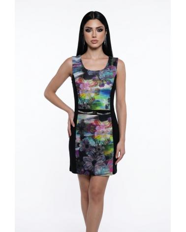 VESTIDO MASSANA TIRANTE L167287 TALLAS: l, xl, xxl, 3xl; COLOR: negro Composición: viscosa, elástano; Temporada: ve16 -