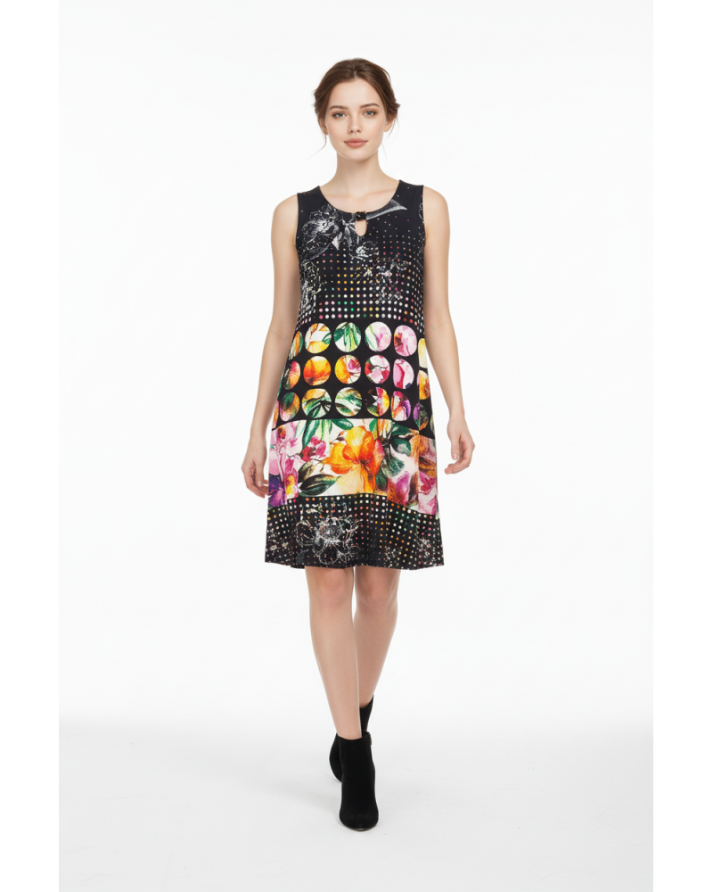 VESTIDO SIN MANGAS EGATEX 191527 TALLAS: m, l, xl, xxl; COLOR: negro Temporada: ver19 - Ropa de mujer  - PEPI GUERRA