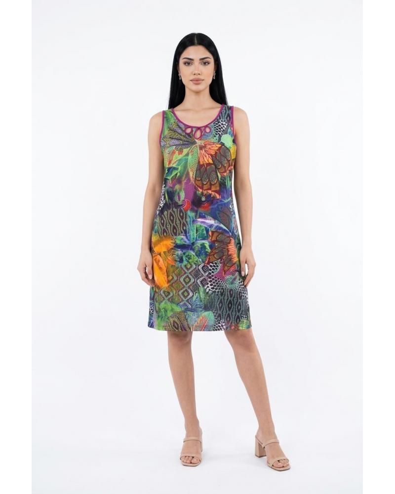 VESTIDO EGATEX SIN MANGAS 161548 TALLAS: m, l, xl, xxl; COLOR: unico Composición: poliéster, elástano; Temporada: ve16