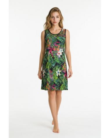 VESTIDO EGATEX ESTAMPADO 171556 TALLAS: s, m, l, xl, xxl; COLOR: verde Composición: poliéster, elástano; Temporada: