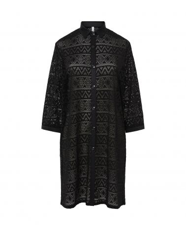 KAFTAN MUJER LOHE DESAGUJADO V268451 TALLAS: m, l, xl; COLOR: negro Composición: poliéster, elástano; Temporada: verano