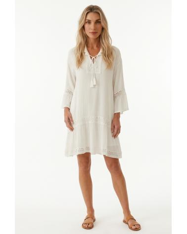 VESTIDO LOHE IBICENCO V198486 COLOR: blanco; TALLAS: m, l, xl Composición: algodón; Temporada: ver19 - Ropa de mujer  -