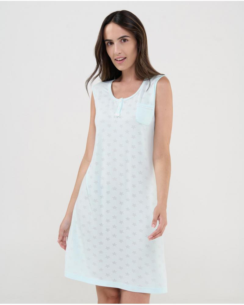 CAMISON LOHE SIN MANGAS FLORES V263985 TALLAS: m, l, xl, xxl; COLOR: unico Temporada: verano 2026 - Ropa de mujer  -