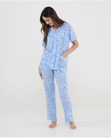 PIJAMA MUJE LOHE PANTALON LARGO V263194