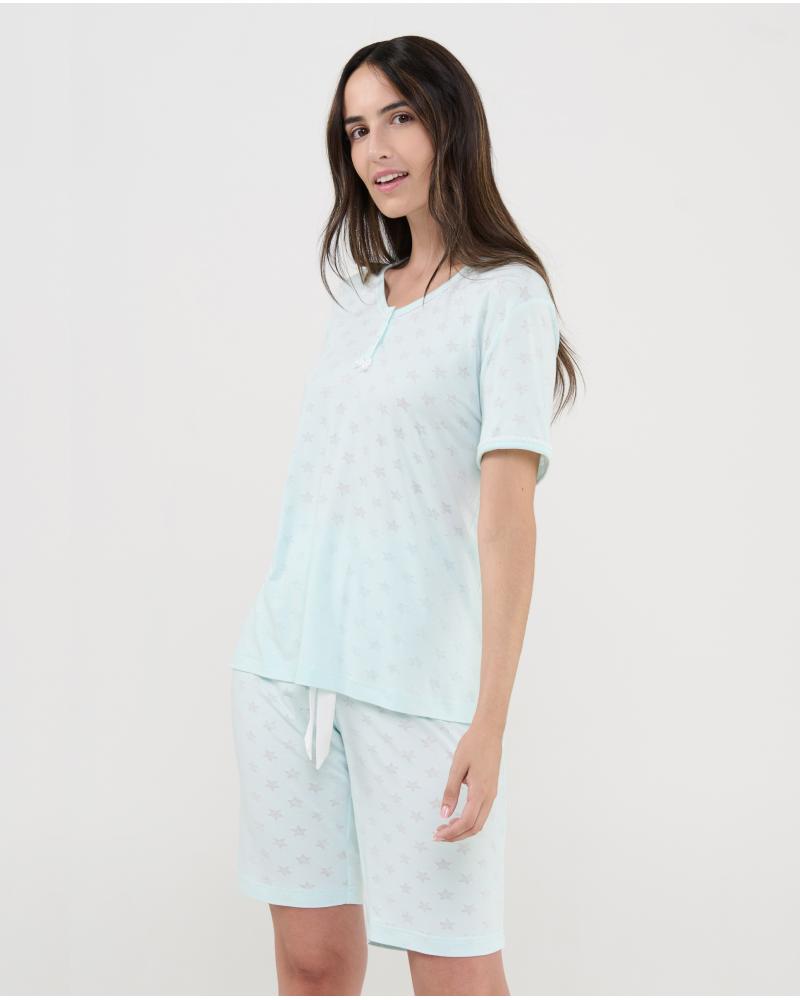 PIJAMA MUJER LOHE ESTRELLAS V263185 TALLAS: m, l, xl, xxl; COLOR: unico Temporada: verano 2026 - Toda la lencería de