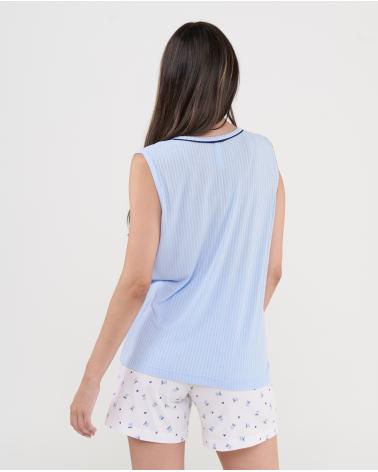 PIJAMA MUJER LOHE MIXTO CEREZAS V263789 TALLAS: m, l, xl; COLOR: unico Temporada: verano 2026 - Toda la lencería de