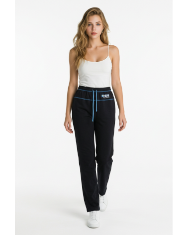 PANTALON MUJER MASSANA P051202 TALLAS: s, l; COLOR: negro Composición: poliéster, algodón; Temporada: anteriores - Ropa