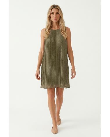 VESTIDO SEÑORETTA SIN MANGAS KAKI 211168 TALLAS: s, m, l, xl; COLOR: verde Composición: poliéster; Temporada: ver23 -