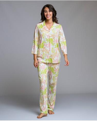 PIJAMA SEÑORETTA MANGA CORTA 261136 TALLAS: m, l, xl; COLOR: unico Temporada: verano 2026 - Toda la lencería de noche