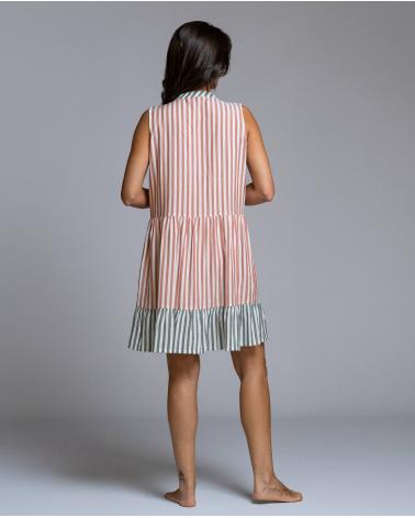 VESTIDO SEÑORETTA SIN MANGAS RAYAS 261176 TALLAS: s, m, l, xl; COLOR: unico Temporada: verano 2026 - Ropa de mujer  -
