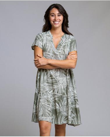 VESTIDO SEÑORETTA ESTAMPADO VOLANTES 261191 TALLAS: xl, xxl, 3xl, 4xl; COLOR: unico Temporada: verano 2026 - Ropa de