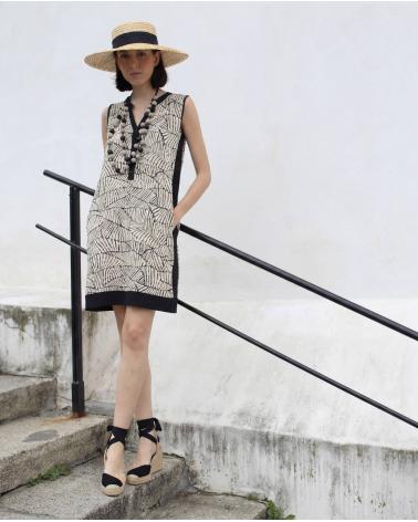 VESTIDO SIN MANGAS SEÑORETTA 261523 TALLAS: m, l, xl, xxl; COLOR: negro Temporada: verano 2026 - Ropa de mujer  - PEPI