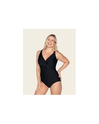 BAÑADOR LEONISA REDUCTOR 19A071R CRUZADO TALLAS: l, xl; COLOR: negro Temporada: verano 2026 - Colección Baño Mujer