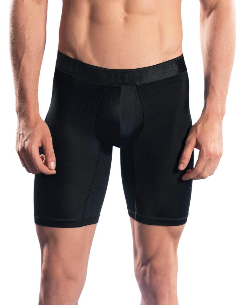 BOXER LARGO LEONISA MICRO 33349 TALLAS: m, l, xl; COLOR: negro Temporada: anteriores -   - PEPI GUERRA