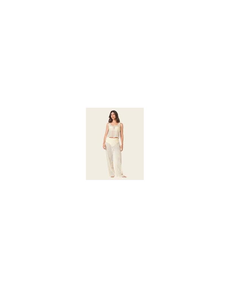 CONJUNTO LEONISA REJILLA PANTALON LARGO