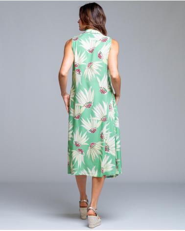 VESTIDO CAMISERO SIN MANGAS ESTAMPADO SEÑORETTA 261321