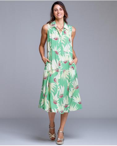 VESTIDO CAMISERO SIN MANGAS ESTAMPADO SEÑORETTA 261321