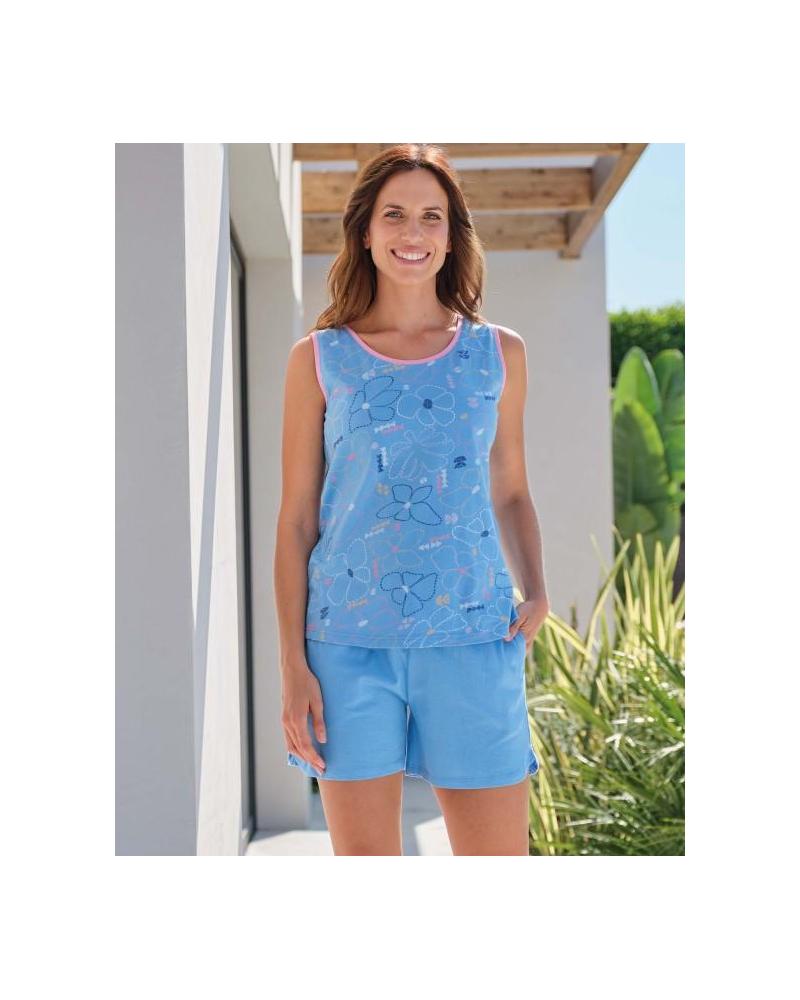 PIJAMA MUJER MASSANA P261200 ALGODON