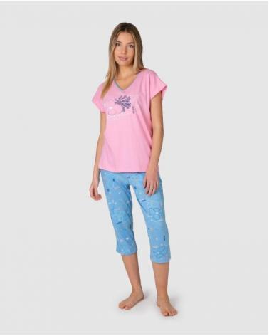 PIJAMA MUJER MASSANA PIRATA ALGODON P261202